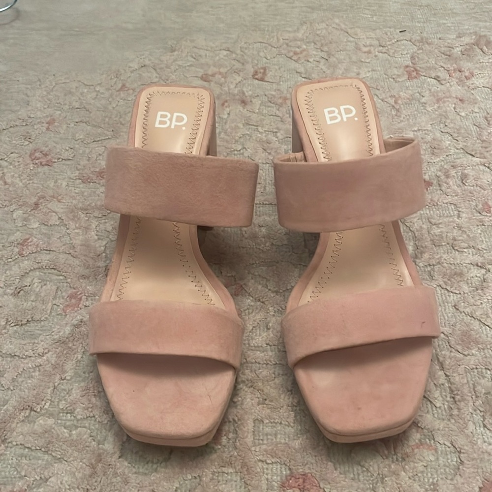 BP light pink suede heel size 5.5